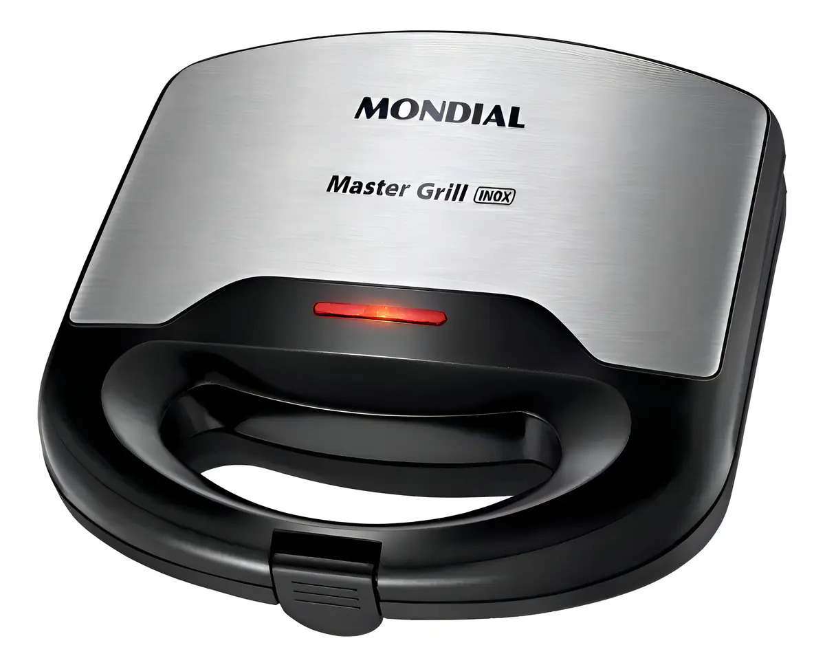 Sanduicheira Grill Mondial S-20 Antiaderente Inox 750w