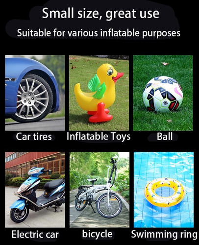 Imagen 5 de 10 de Compresor Para Auto De Aire Portátil Inflador De Neumaticos