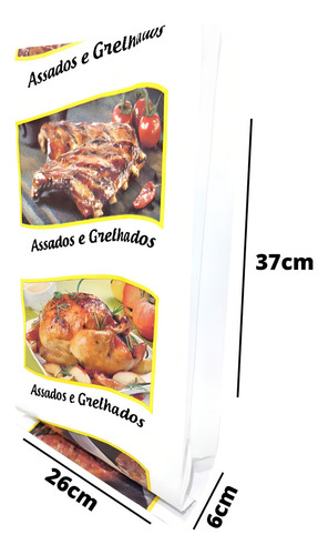 Embalagem Para Costela Assada Saco Térmico 1 Pct C/50 Un