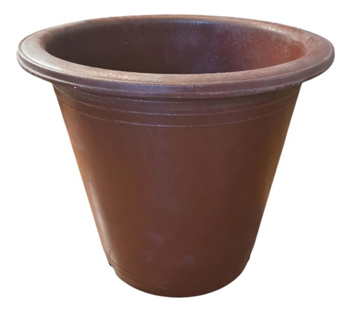 Maceta Grande 65l Macetero Uso Rudo Rojo Oxiido/chocolate Vaso