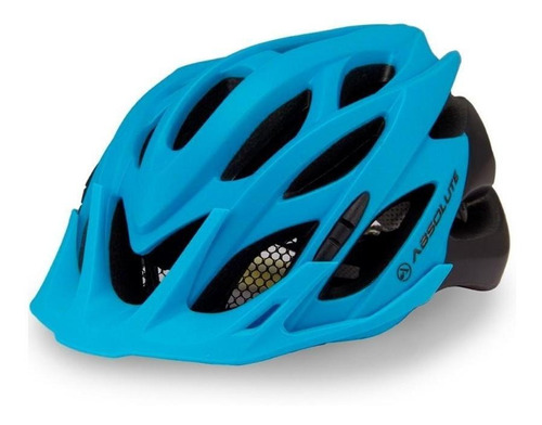 Capacete Ciclismo Bicicleta Absolute Wild Led - Azul / Preto Tamanho 59-61cm