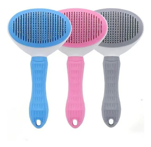 2pack Cepillos Peine Push Aseo Mascotas Con Expulsor Pelos