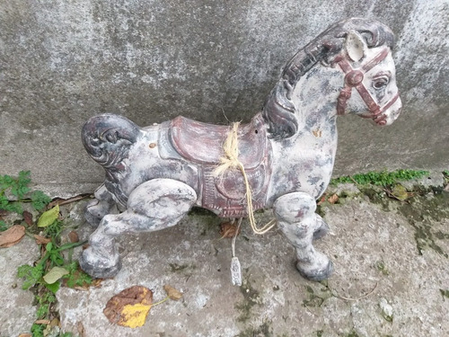 Caballo De Juguete, Metálico, Mobo Ingles , Años 1930-40