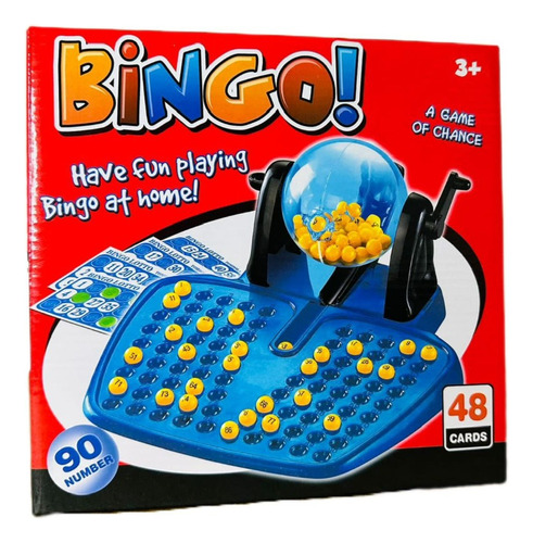 Gran Bingo Familiar / 48 Cartas Y 90 Numeros Incluye Tombola