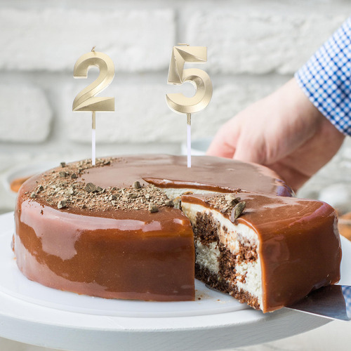 Velas De Cumpleaños Con Letrero Numérico, 9 Unidades, Tarta