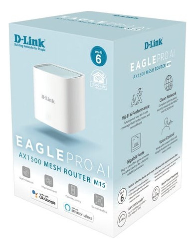 Sistema Wifi 6 Mesh D-link Eagle Pro Ai Ax1500 M15 1 Pack