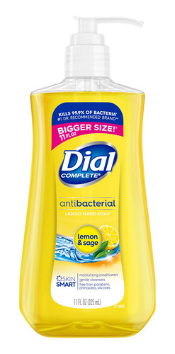 Jabón Líquido De Manos Dial 11 Onzas Antibacterial De