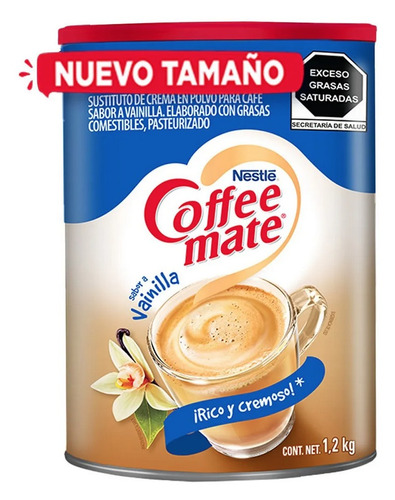 Imagen 1 de 2 de Sustituto De Crema Para Café Coffee Mate Vainilla 1.2 Kg