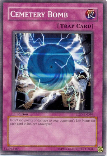 Cemetery Bomb (sod-en059) Yu-gi-oh!