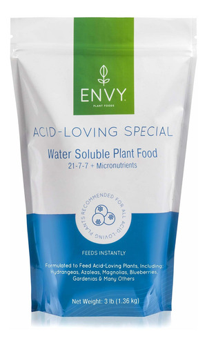 Imagen 1 de 1 de Envy Plant Foods Acid-loving Special (21-7-7) Water Soluble