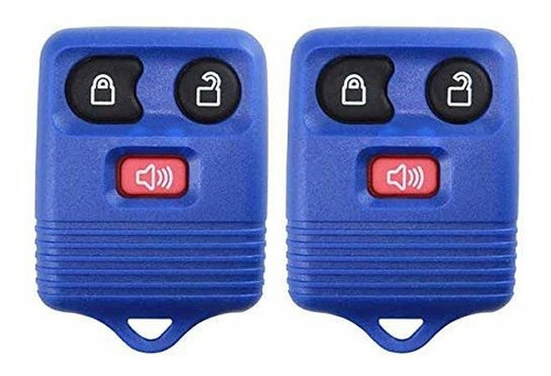 2 Keylessoption Blue Replacement 3 Botones Entrada Sin Llave