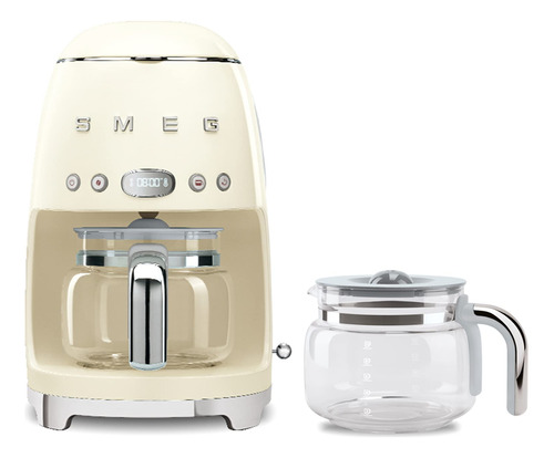 Smeg Cafetera De Goteo Retro De 50 Pulgadas Con Jarra Extra.