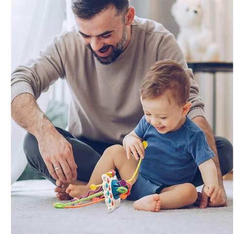Juguete Montessori Silicone Actividad Cognitiva Sensorial