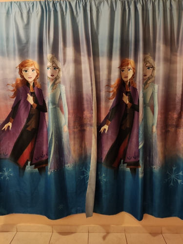 Cortina Infantil Frozen 2, De 2 Paneles Azteca