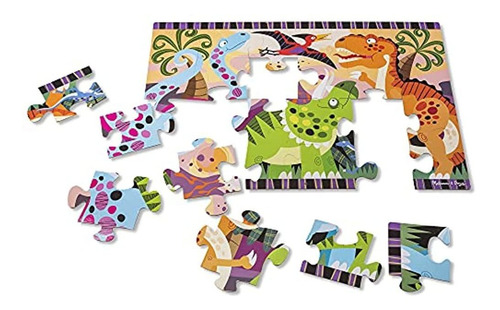 Rompecabezas De Dinosaurios 24 Piezas Jumbo Melissa & Doug