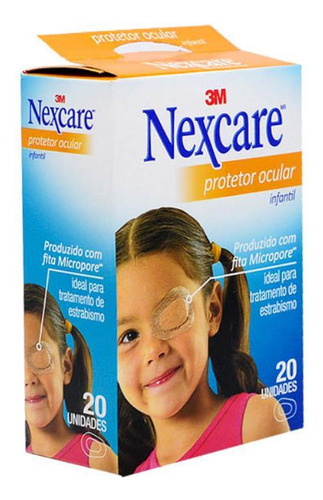 Nexcare Protetor Ocular Infantil Com 20 Unidades