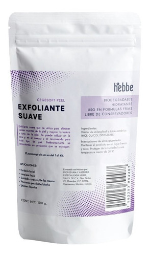 Exfoliante Facial Base Perlas Suave Cegesoft Peel Basf 100g