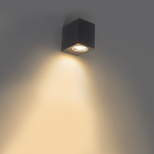 Imagen 2 de 4 de Aplique Difusor Unidireccional Pared Led Gu10 Aluminio
