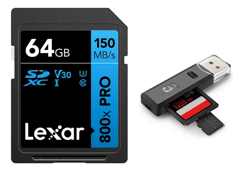 comprar Tarjeta De Memoria Sd Lexar 800x 64gb Sdxc Uhs-i Class 10 U3