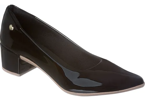 Sapato anabela bico best sale fino