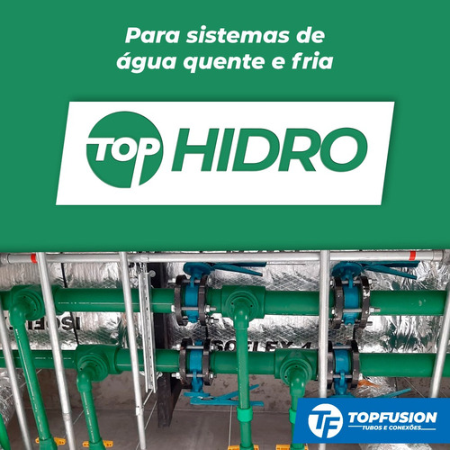 Kit 30 Un Tubo 25mm X 3mts Ppr Verde Água Quente Topfusion