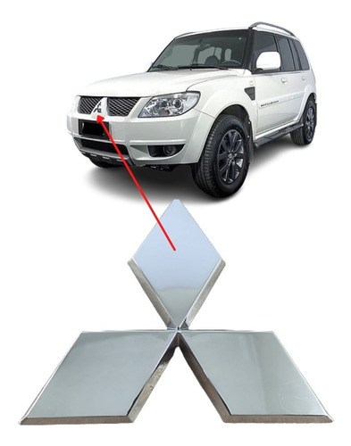 Emblema Grade Pajero Tr4 2009 2010 2011 2012 13 2014 15 2016