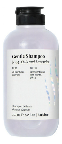  Shampoo Backbar Farmavita Suave - Oats And Lavender 250 Ml