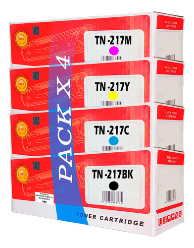 Pack Toner Compatible Tn217 Para Borther Hl-l3270cdw