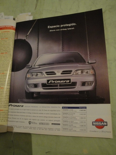 Publicidad Nissan Primera Año 1998