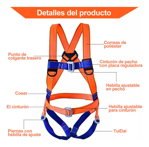 Kit Arnes Y Linea De Vida Con Amortiguador 2 Metros
