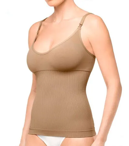 Camiseta reductora escote natural nude Spanx, Camisetas de mujer