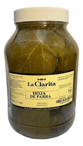 Hoja De Parra X1500g- La Clarita- Kosher