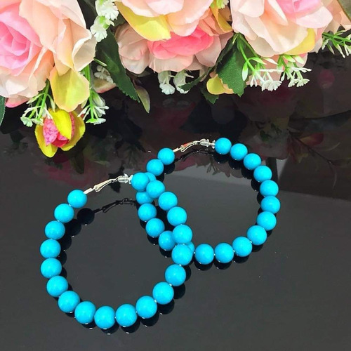Imagem 4 de 7 de 20 Pares Brincos De Argola Colorida Verão Blogueiras
