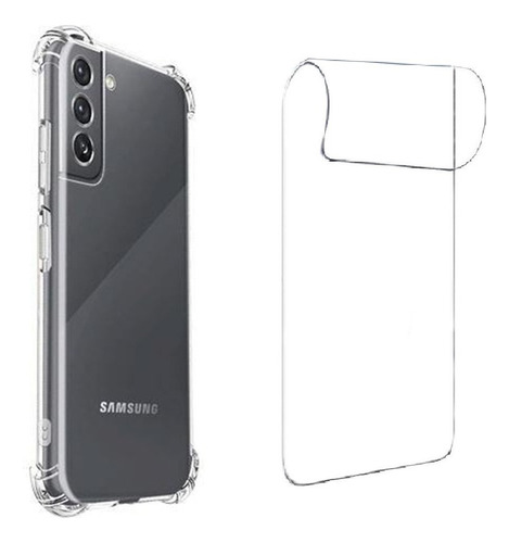 Carcasa Para Samsung S21 Plus Transparente + Lamina Hidrogel