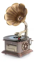 Comprar Mini Record Player With Aluminum Base, Phonograph Bluet...