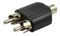 Comprar 3 Conector Adaptador 2 Rca Macho A 1 Rca Hembra Audio\u002Fvideo