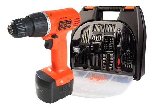 Taladro Atornillador Inalambrico Black Decker + Accesorios