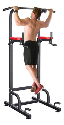 Power Tower Pull Up Bar Dip Station For Home Gym Adjustable 