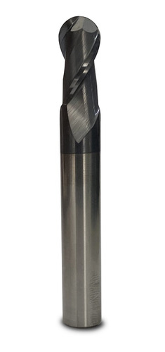Fresa Topo Esférico Metal Duro 10mm 2 Cortes 50hrc