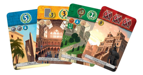 7 Wonders Duel Board Game (juego Base) | Para 2 Jugadores |