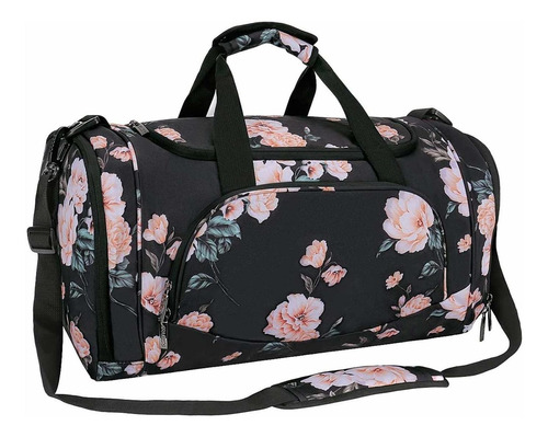 Mosiso Sports Duffel Peony - Bolsa De Gimnasio Con Compartim