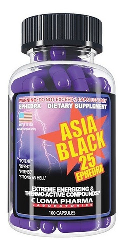 Cloma Pharma Asia Black 100 Cápsulas 