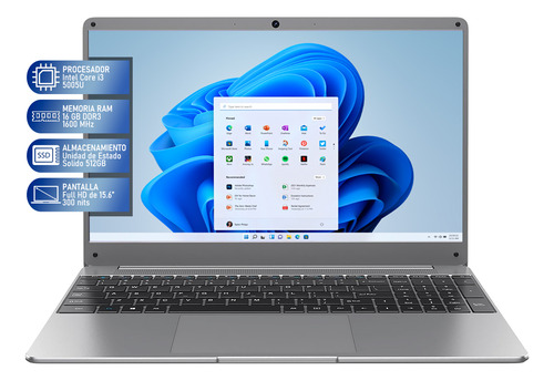 Laptop Intel Core I3 16gb 512gb Ssd 15.6 (Reacondicionado)