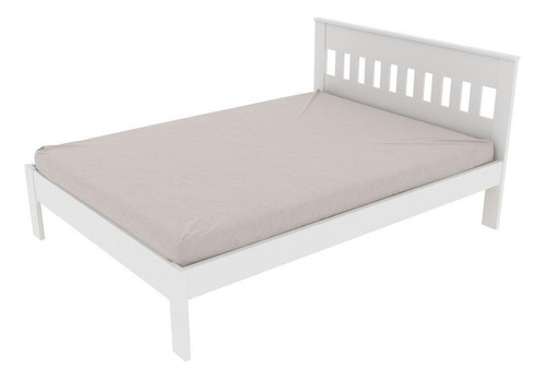 Cama Casal Multimóveis Cr35011 Branca Cor Branco