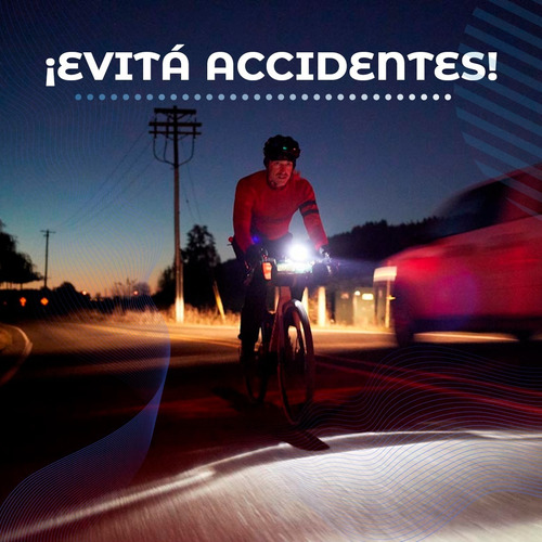 Imagen 7 de 10 de Luces Led Delantera Y Baliza Para Bici Ciclismo Seguridad