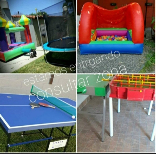 Alquiler Inflable Metegol Tejo Plaza Pelotero Mercadopago