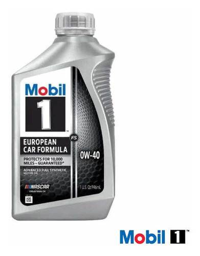 Lubricante Mobil 1 0w40 European Car Formula - 2 Cuartos