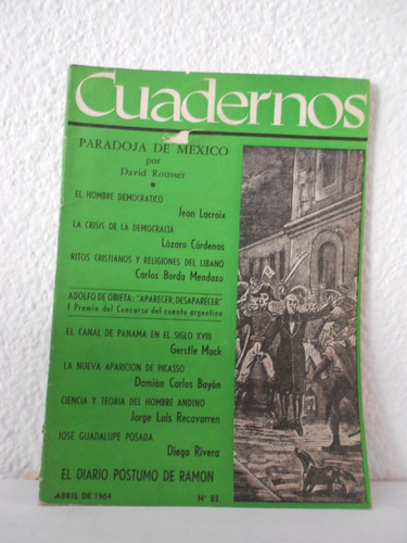 Revista Cuadernos Nº 83 - Vv Aa - París - Abril 1964