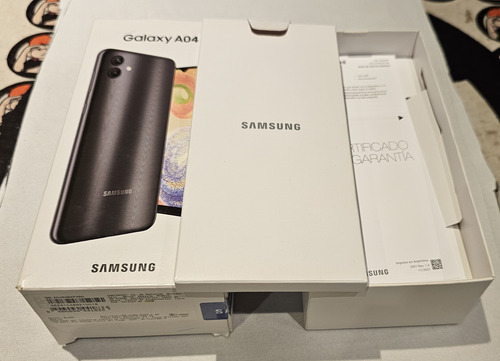 Samsung Galaxy A04 128gb Negro 4gb Ram Poco Uso Con Funda (Usado)