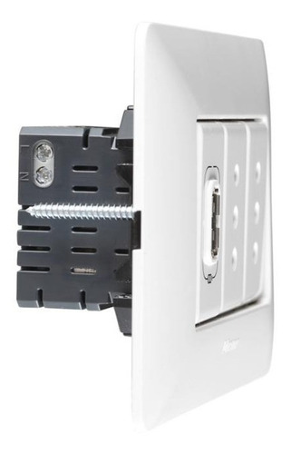 Tomacorriente Doble 10 A + 1 Usb 1,5a Blanco